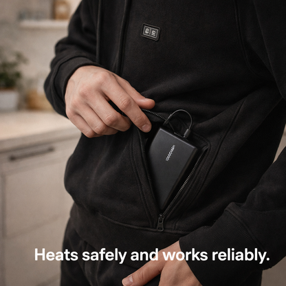 HeatTech™ Heated Hoodie — 3 Heat Levels | USB Powered