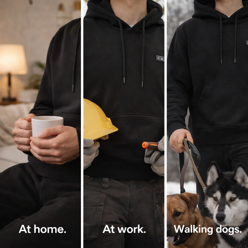 HeatTech™ Heated Hoodie — 3 Heat Levels | USB Powered