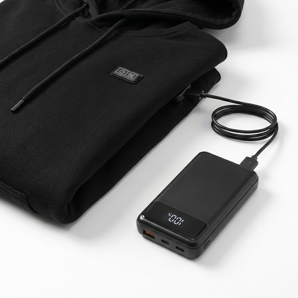 HeatTech™ Heated Hoodie — 3 Heat Levels | USB Powered