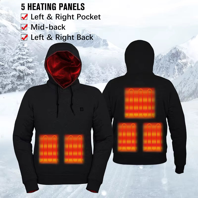 HeatTech™ Heated Hoodie — 3 Heat Levels | USB Powered
